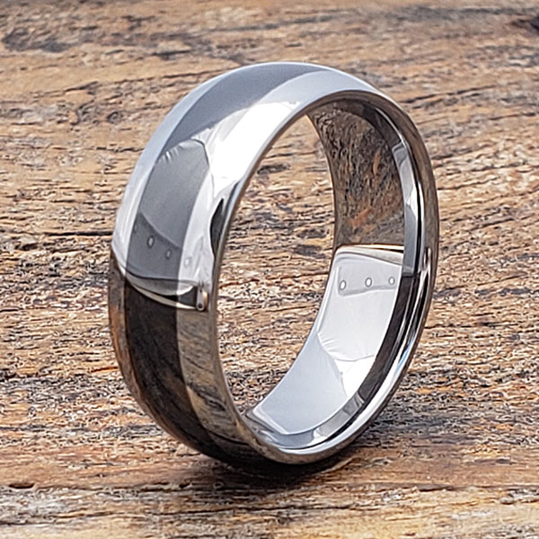 Leonidas Black Inlay Ceramic Rings - Ultra Polished - Forever Metals