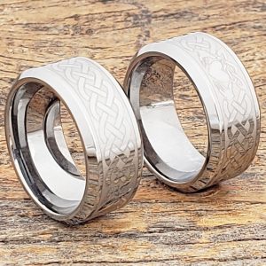 Clatter Claddagh Rings - Irish Beveled Bands - Forever Metals