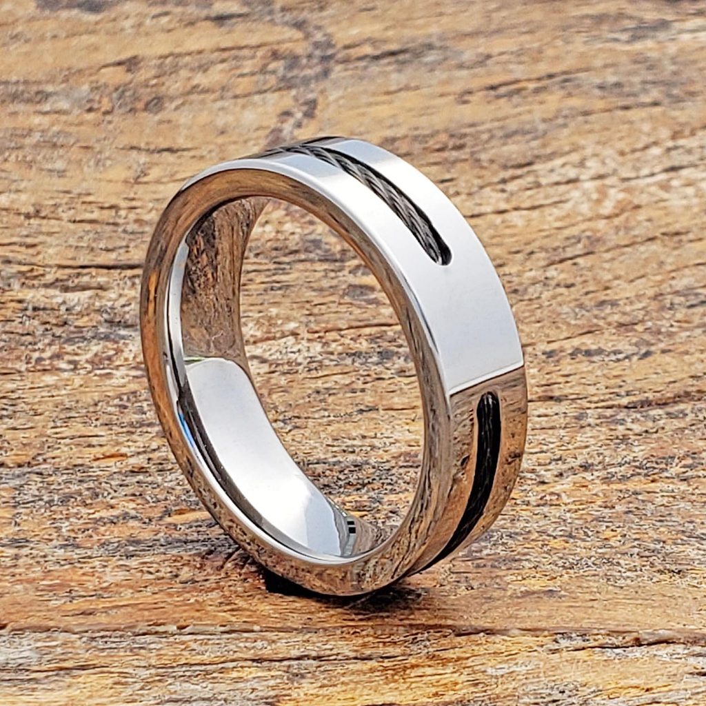 Inlay Rings that can be tailored to your inlay preference - Forever Metals