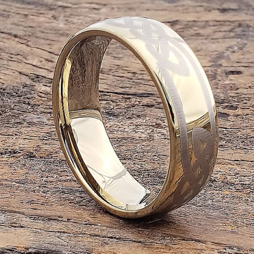 Viking Gold Celtic Rings - Interlacing Knots - Forever Metals