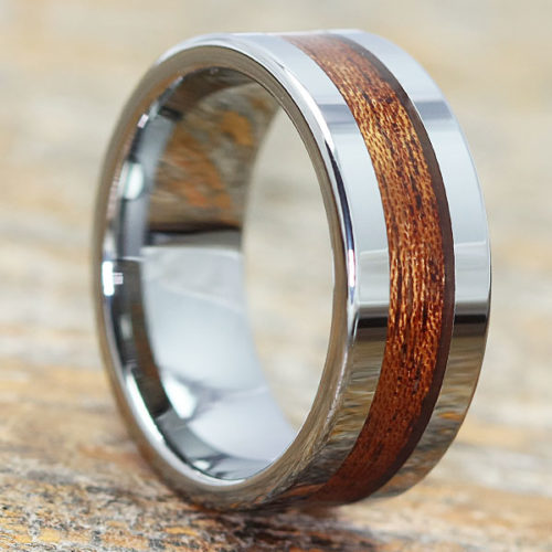 Neptune Flat Inlaid Wooden Rings - Ravishing | Stunning - Forever Metals