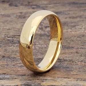 Eclipse Gold Tungsten Rings - Polished - Forever Metals