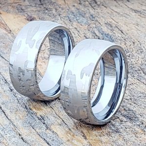 Tungsten Mens Camo Rings - Forever Metals