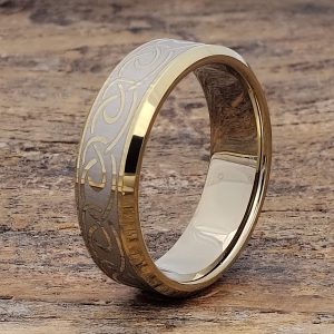 Dublin Gold Beveled Infinity Rings - Forever Metals