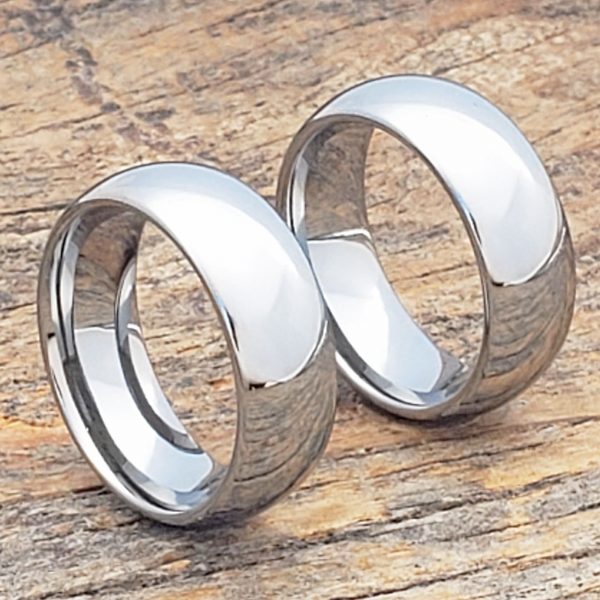 Eclipse Tungsten Wedding Bands - Polished - Forever Metals