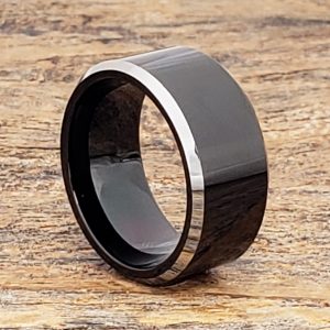 kana-silver-10mm-edges-black-tungsten-rings