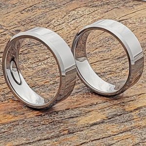 Orion Reflective Tungsten Wedding Bands - Forever Metals