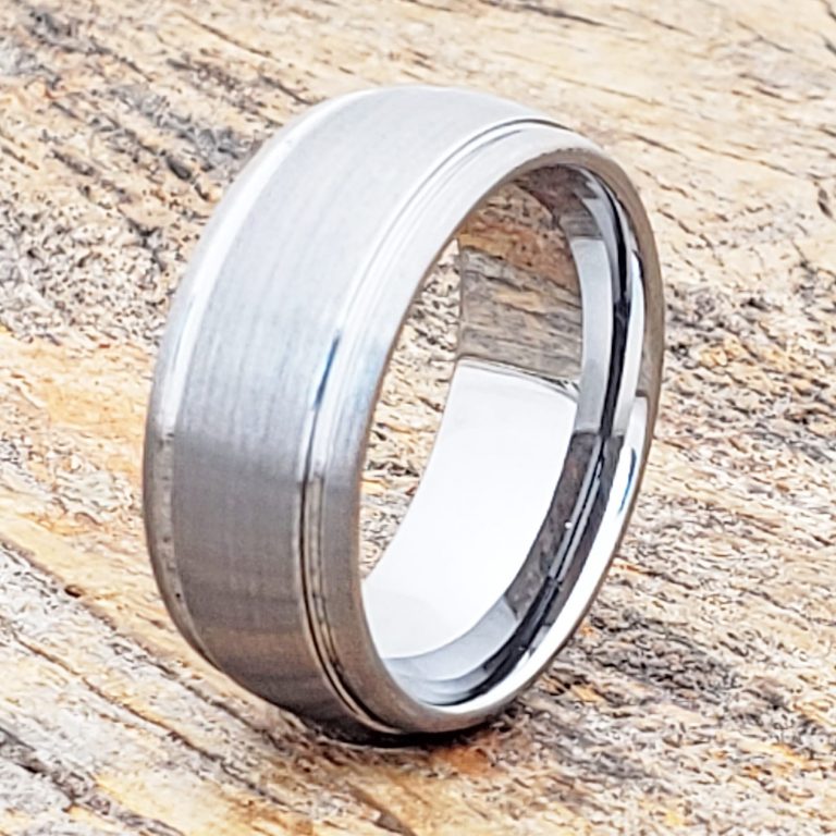 Turbo Contrasting Tungsten Wedding Bands SALE Forever Metals   Turbo Contrasting Tungsten Wedding 9mm Bands 1 768x768 